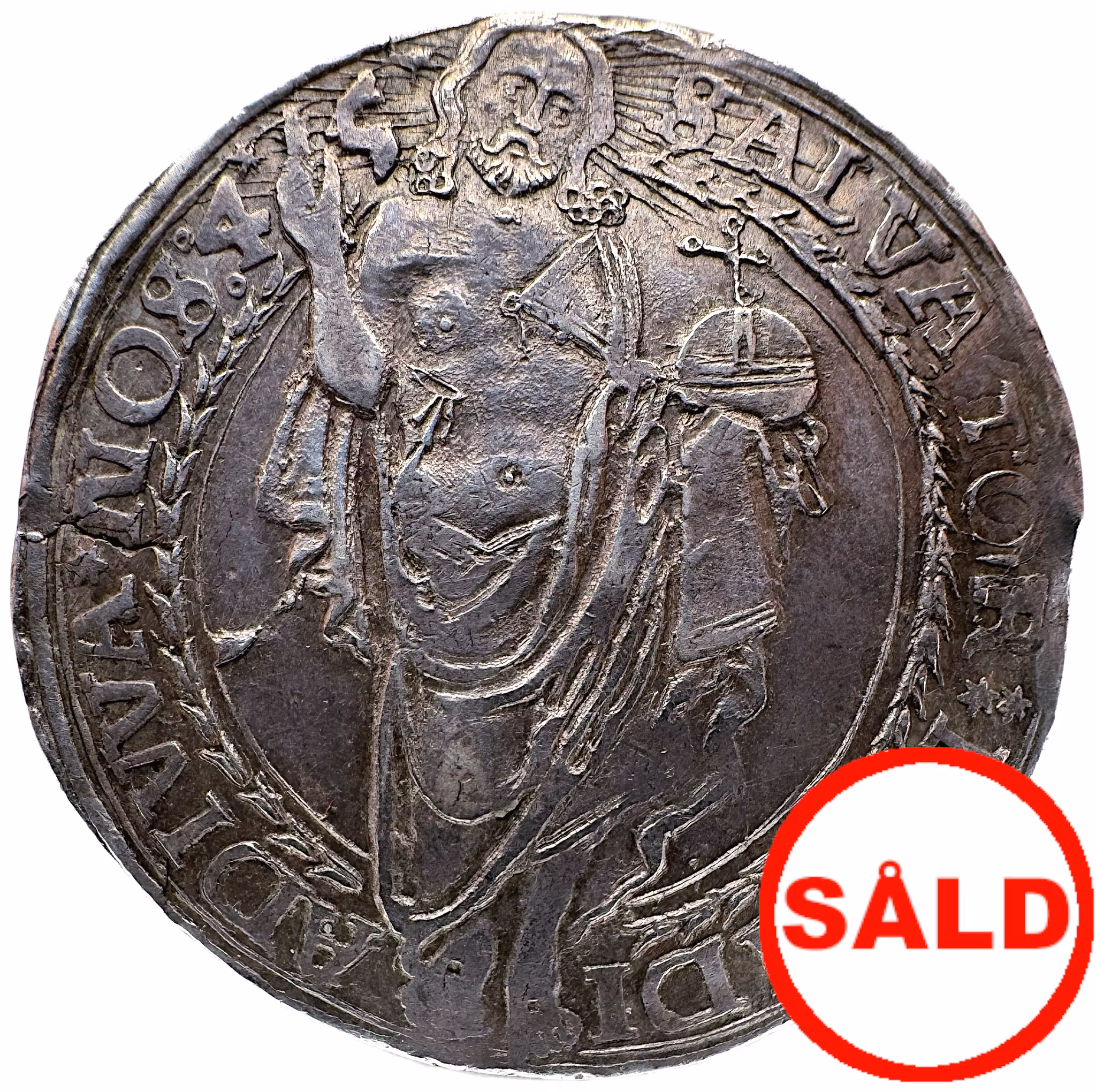 Gustav Vasa, Svartsjödaler 1545 - Ett härligt välpräglat exemplar med lyster