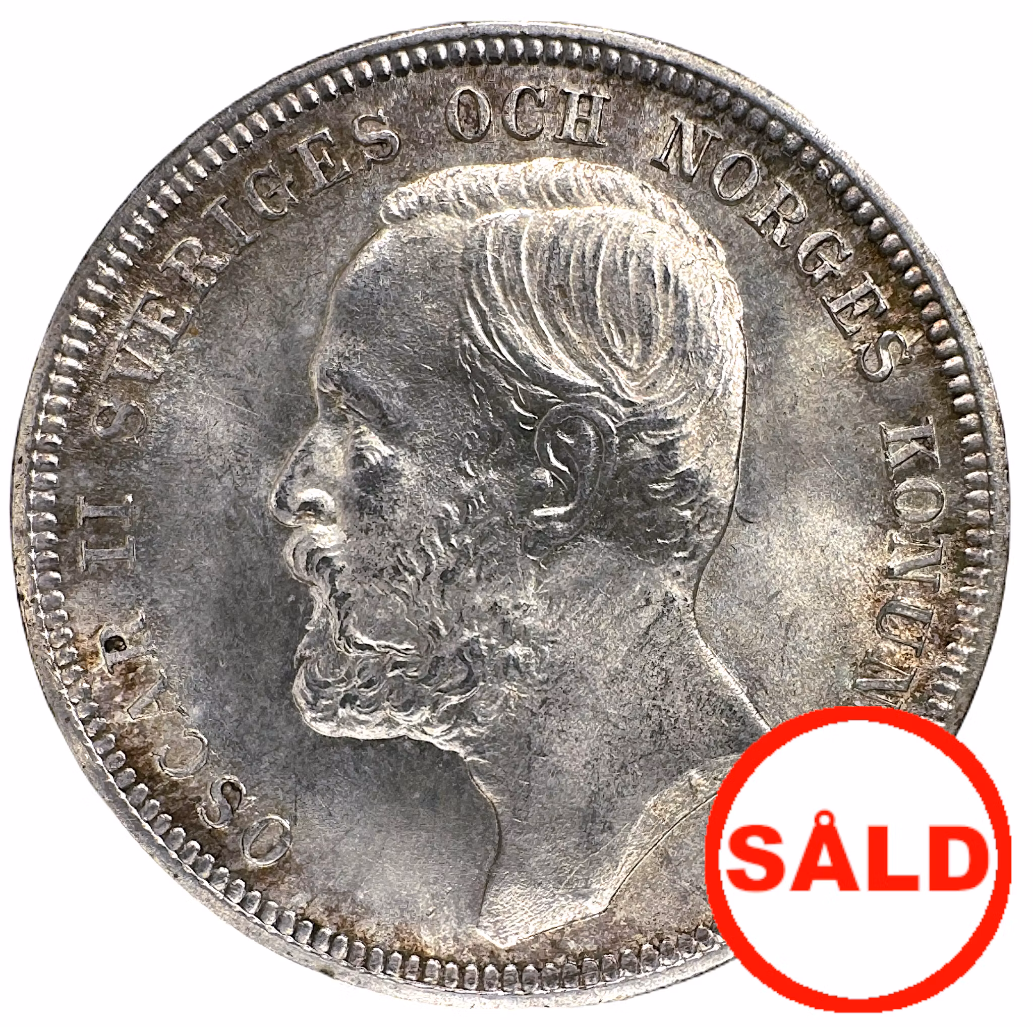 Oskar II - 1 Krona 1898 - Vackert ocirkulerat exemplar