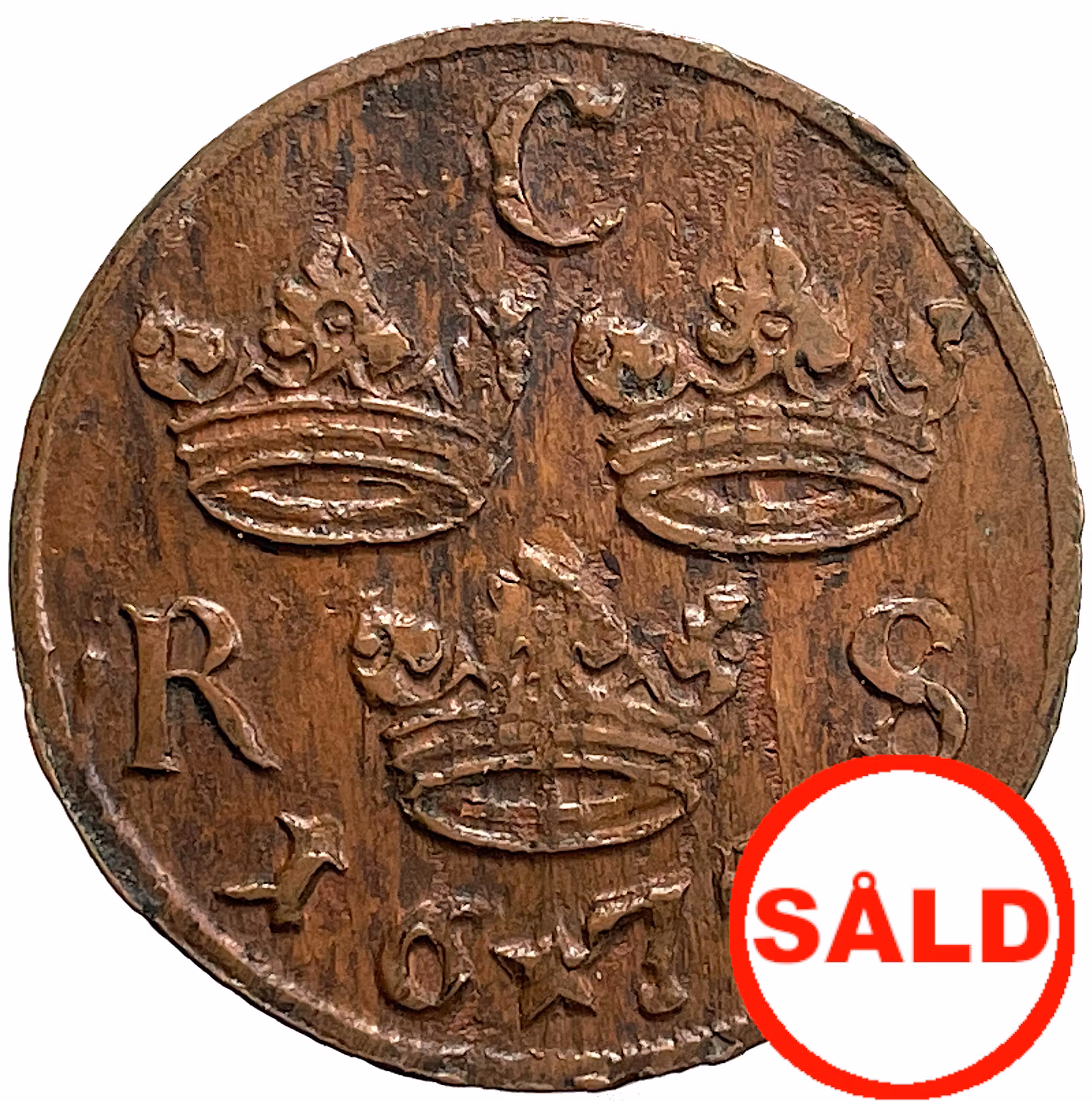 Karl XI - 1/6 Öre SM 1677 - Vackert exemplar