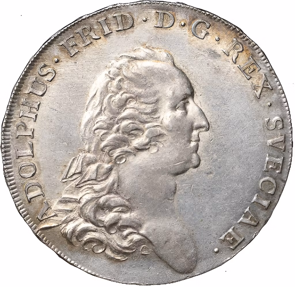 Adolf Fredrik - En vacker 3 Daler SM /Riksdaler 1770 - En kung i skuggan av en stormakt