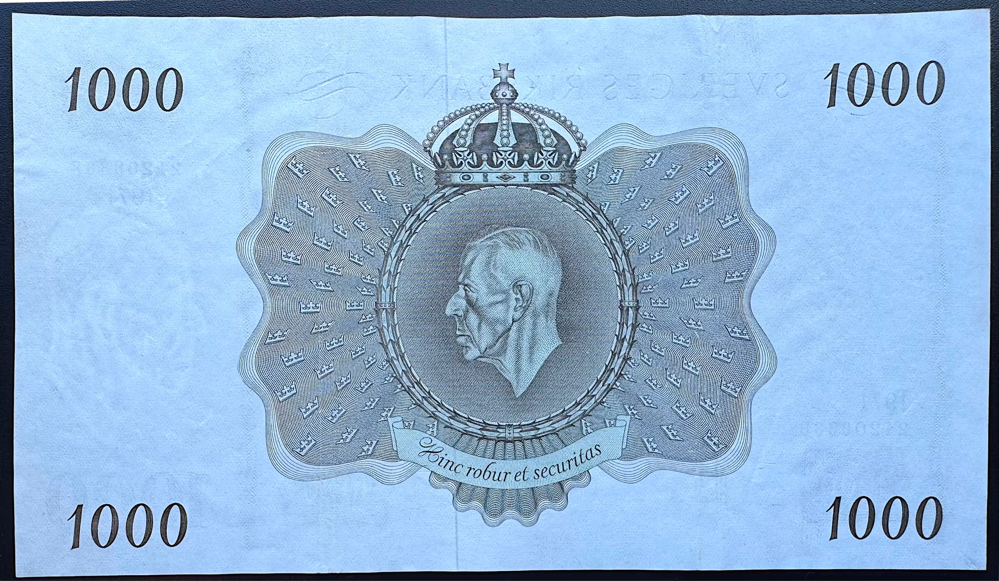 Sveriges riksbank - 1000 kronor 1971 - Sedel med rent och krispigt papper - fräsht exemplar