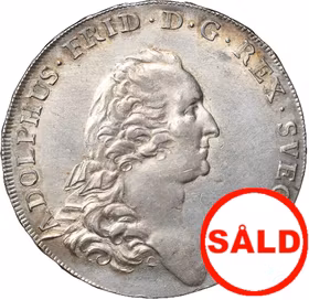 Adolf Fredrik - En vacker 3 Daler SM /Riksdaler 1770 - En kung i skuggan av en stormakt