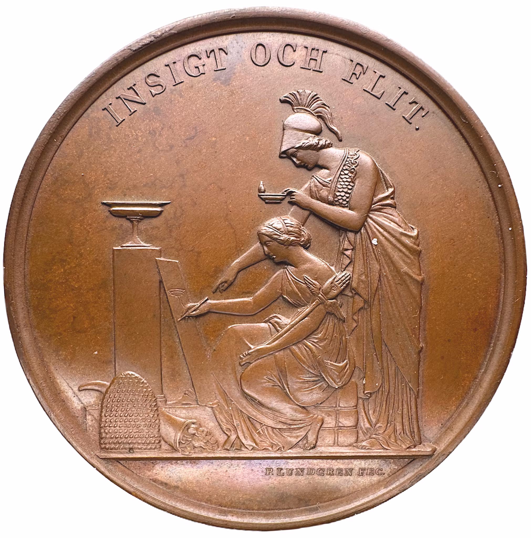 Svenska Slöjdföreningen av Pehr Henrik Lundgren (1845) - Utdelad till Wendela Maria Gyllenhammar för papparbete år 1870