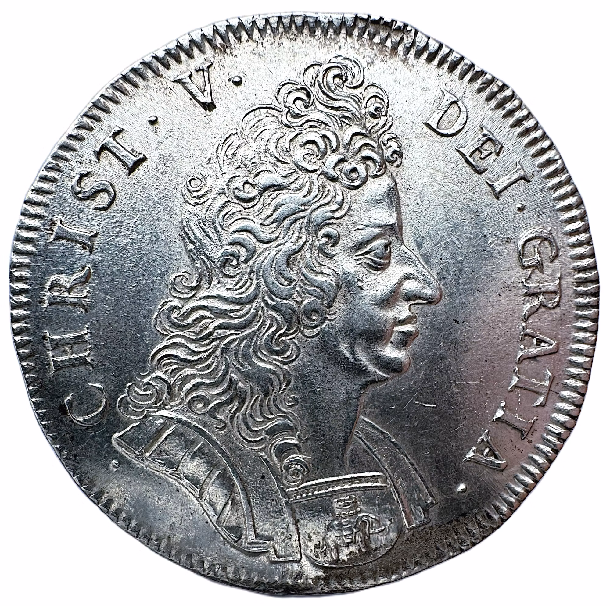 Danmark, Christian V (1670-1699). Krone 1693 - Ett tilltalande och välpräglat exemplar