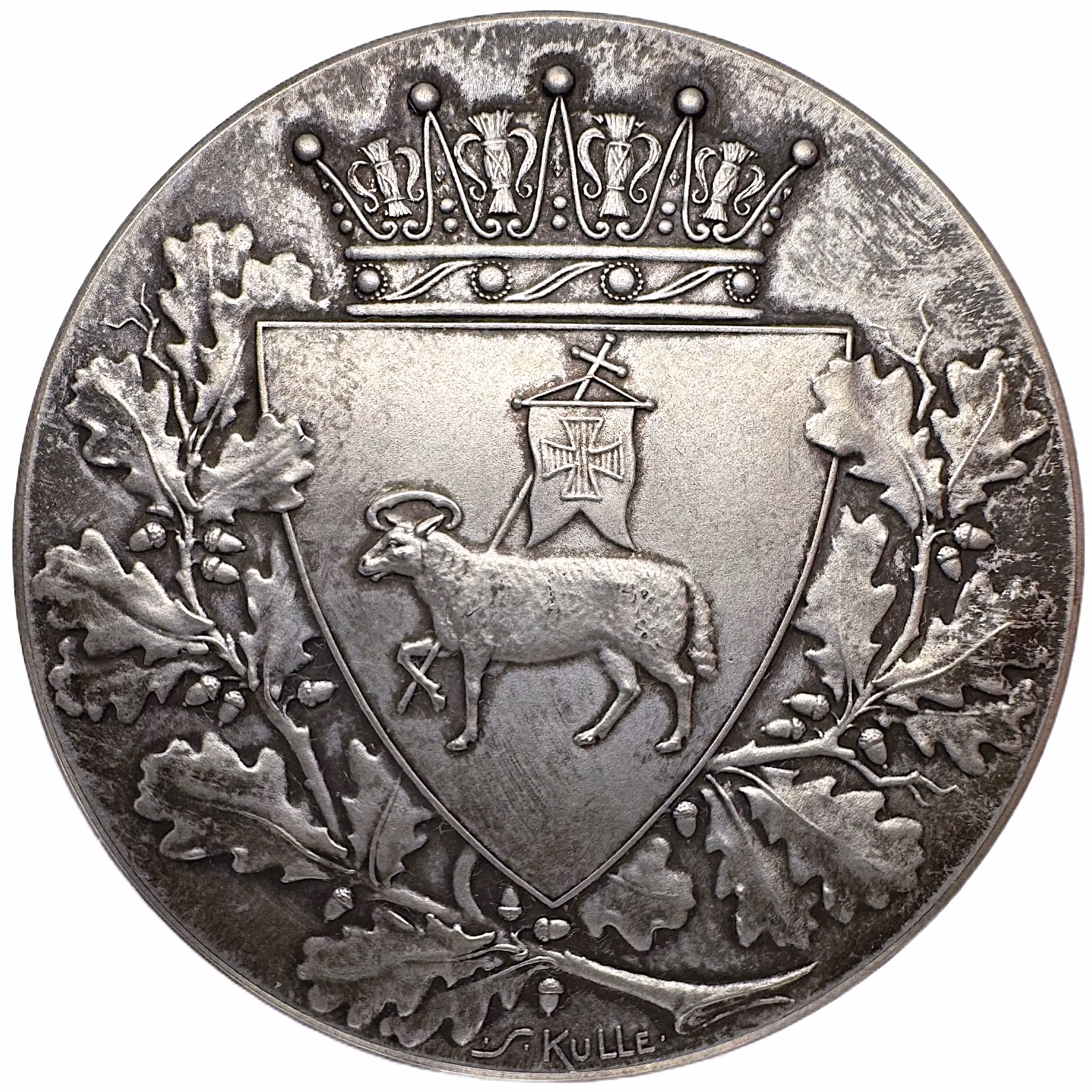 Gustav V - Medalj från Hästutställningen i Visby 1919 – ett silverstycke av jugendmästaren Sven Kulle