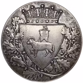 Gustav V - Medalj från Hästutställningen i Visby 1919 – ett silverstycke av jugendmästaren Sven Kulle