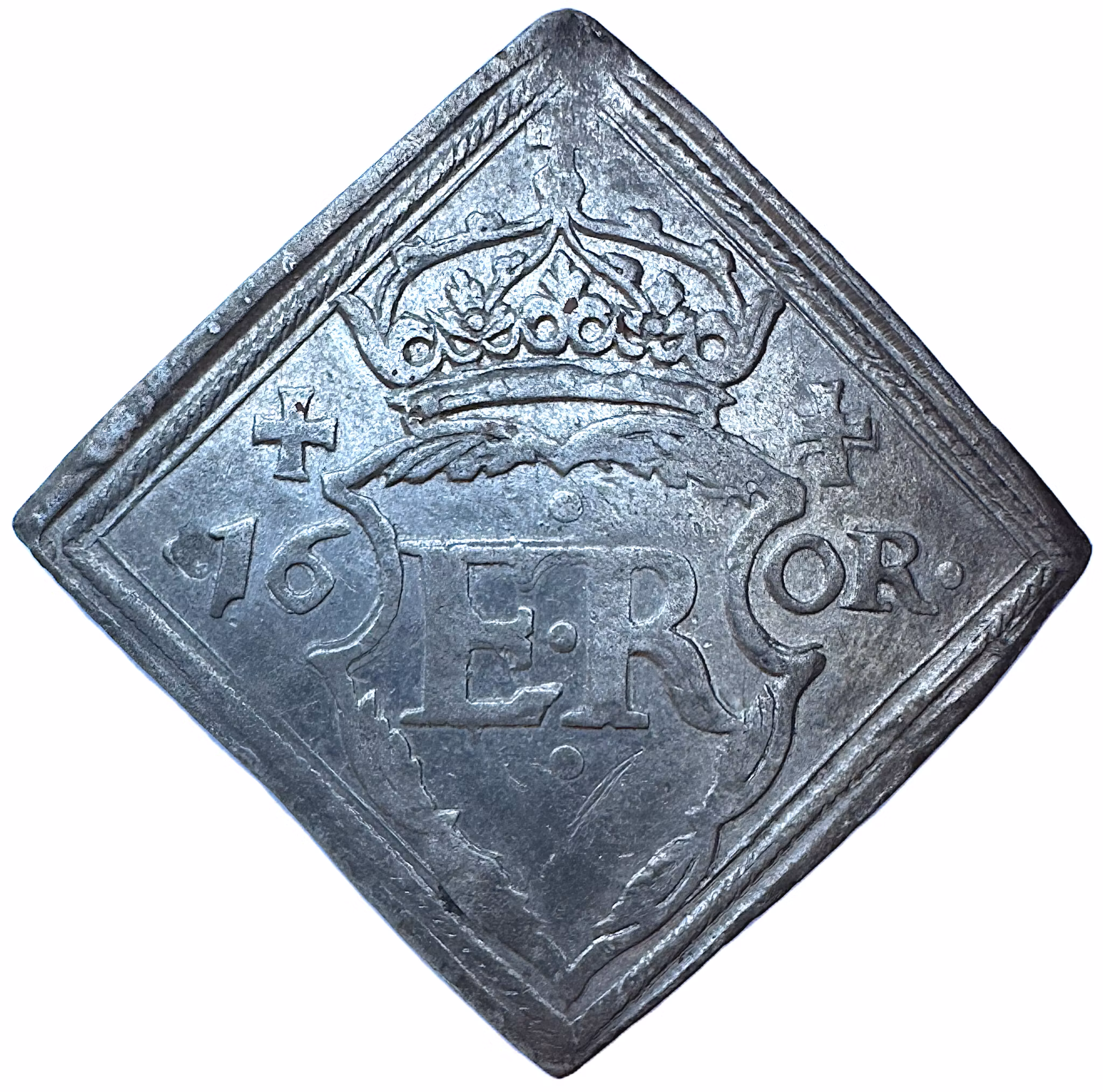 Erik XIV, Stockholm - 16 Öre klipping 1566 - Ett osedvanligt fint exemplar med mycket lyster på helt och stort myntämne