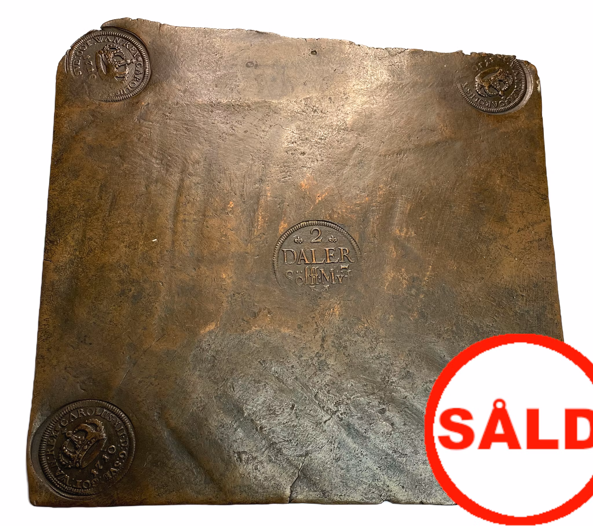 Karl XII - 2 Daler Silvermynt 1710 - Ovanligt vackert och tilltalande exemplar med fina stämplar