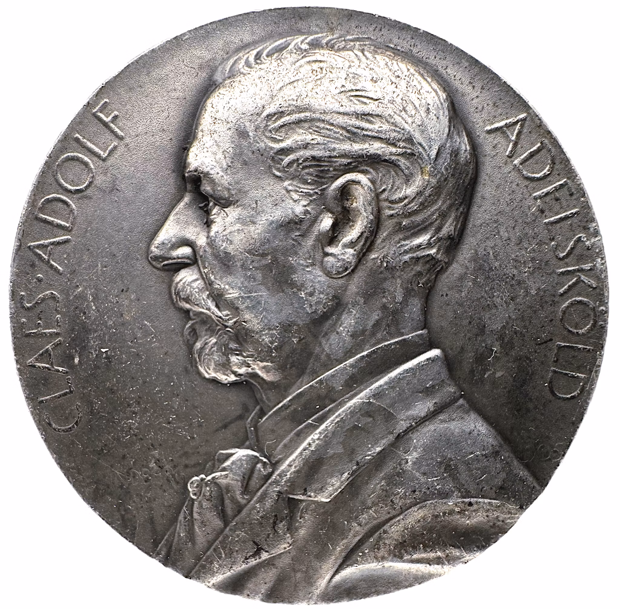 Claes Adolf Adelsköld (1824-1907) - Fotografiska föreningen i Stockholm - Belöningsmedalj i silver tilldelad C. G. Rosenberg 1944