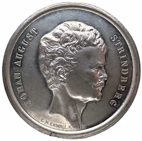 August Stindberg (1849-1912) av Ekwall 1883 - Ett vackert exemplar över en av Sveriges mest framträdande författare - SANNINGEN ÄR ALLTID OFÖRSYNT