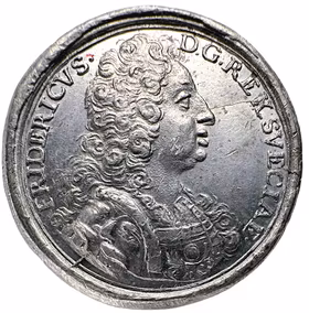 Fredrik I:s 53-årsdag den 17 april 1728 av Carl Gustaf Hartman - Enda noterade exemplaret och tidigare odokumenterad - Extremt sällsynt - RRR