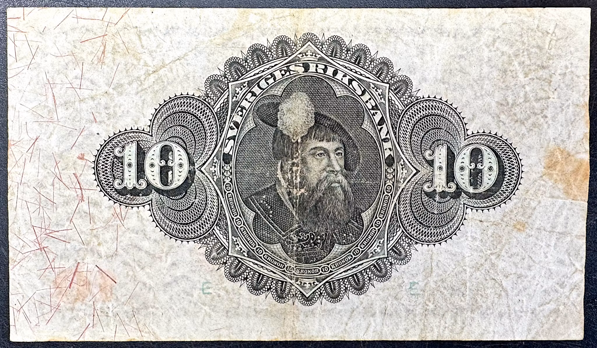 Sveriges Riksbank - 10 Kronor sedel 1919