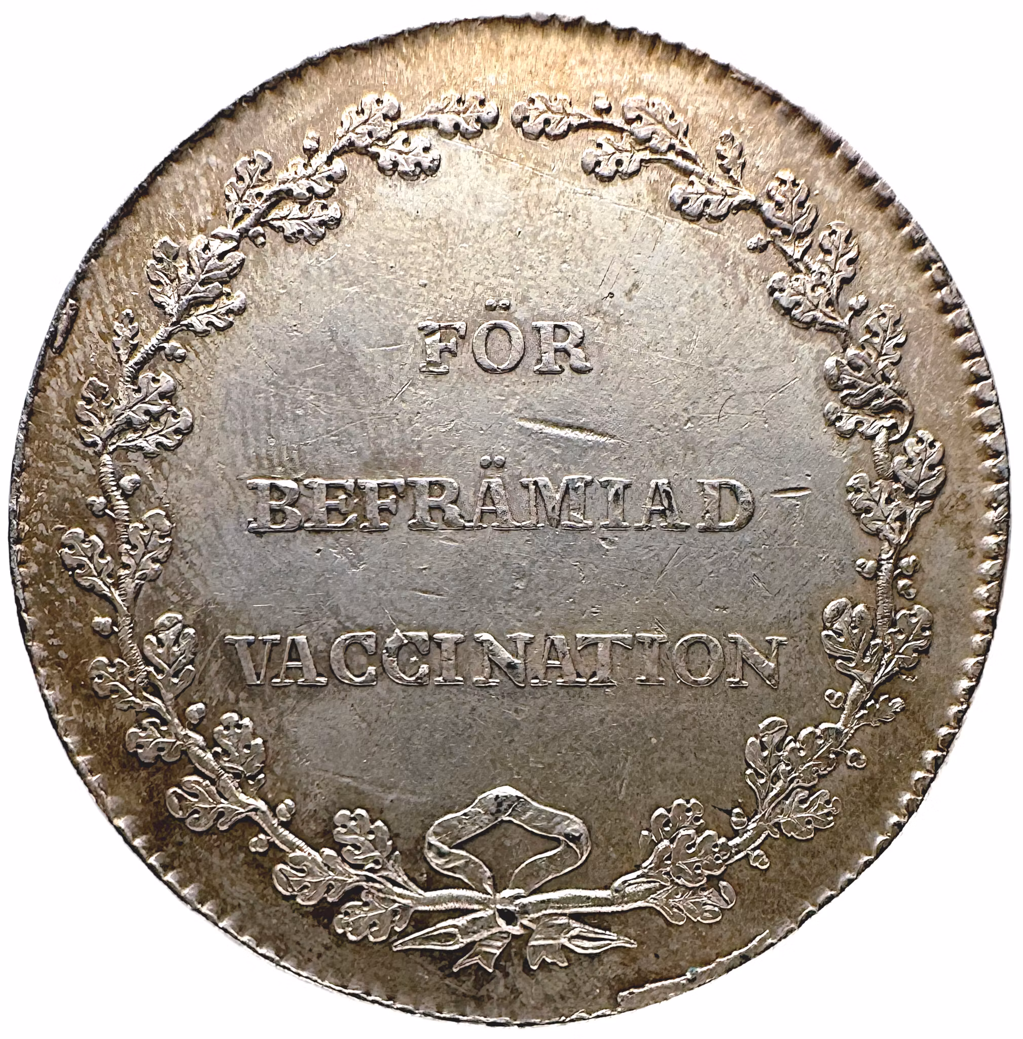 Karl XIV Johan - Kungliga Sundhetskollegiums medalj för befrämjad vaccination - av Mauriz Frumerie