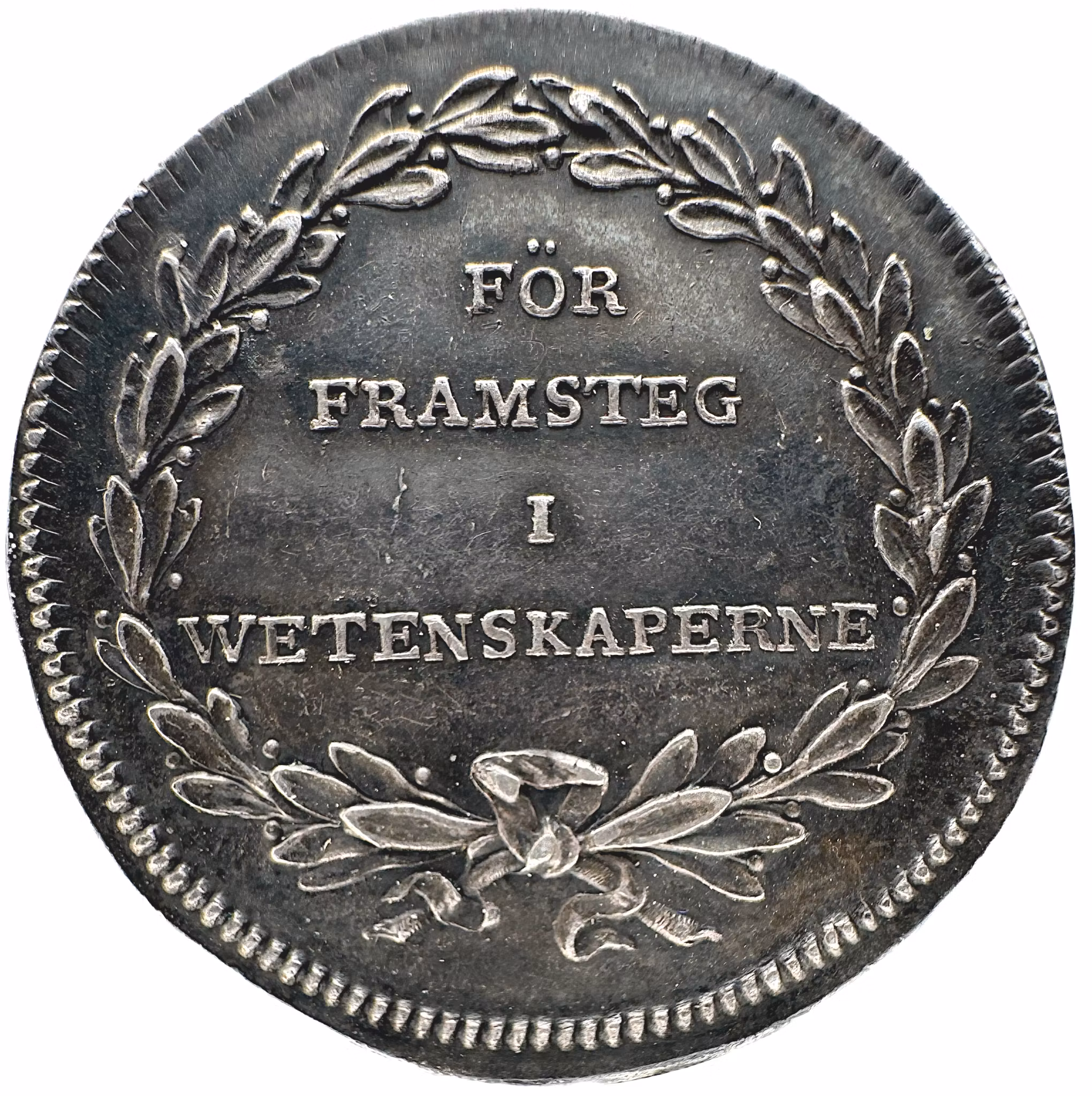 Kungl. Krigsakademiens Belöningsmedalj – Ett Tidsdokument från Karlberg - Tilldelad Lars Wilhelm Kyhlberg - Mycket sällsynt