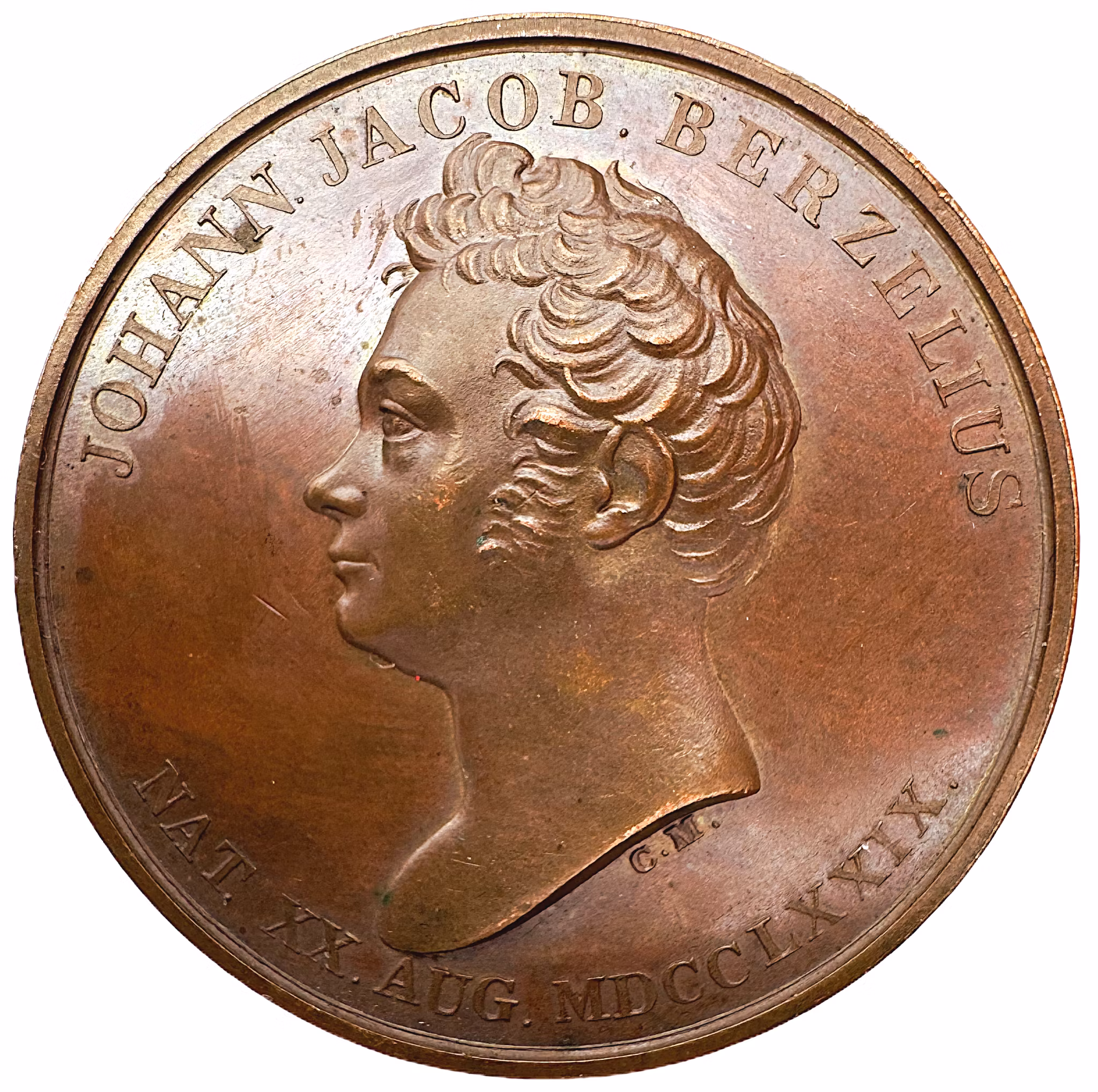 Jöns Jacob Berzelius (1779-1848) - Kemins fader - graverad av Carl Magnus Mellgren 1834