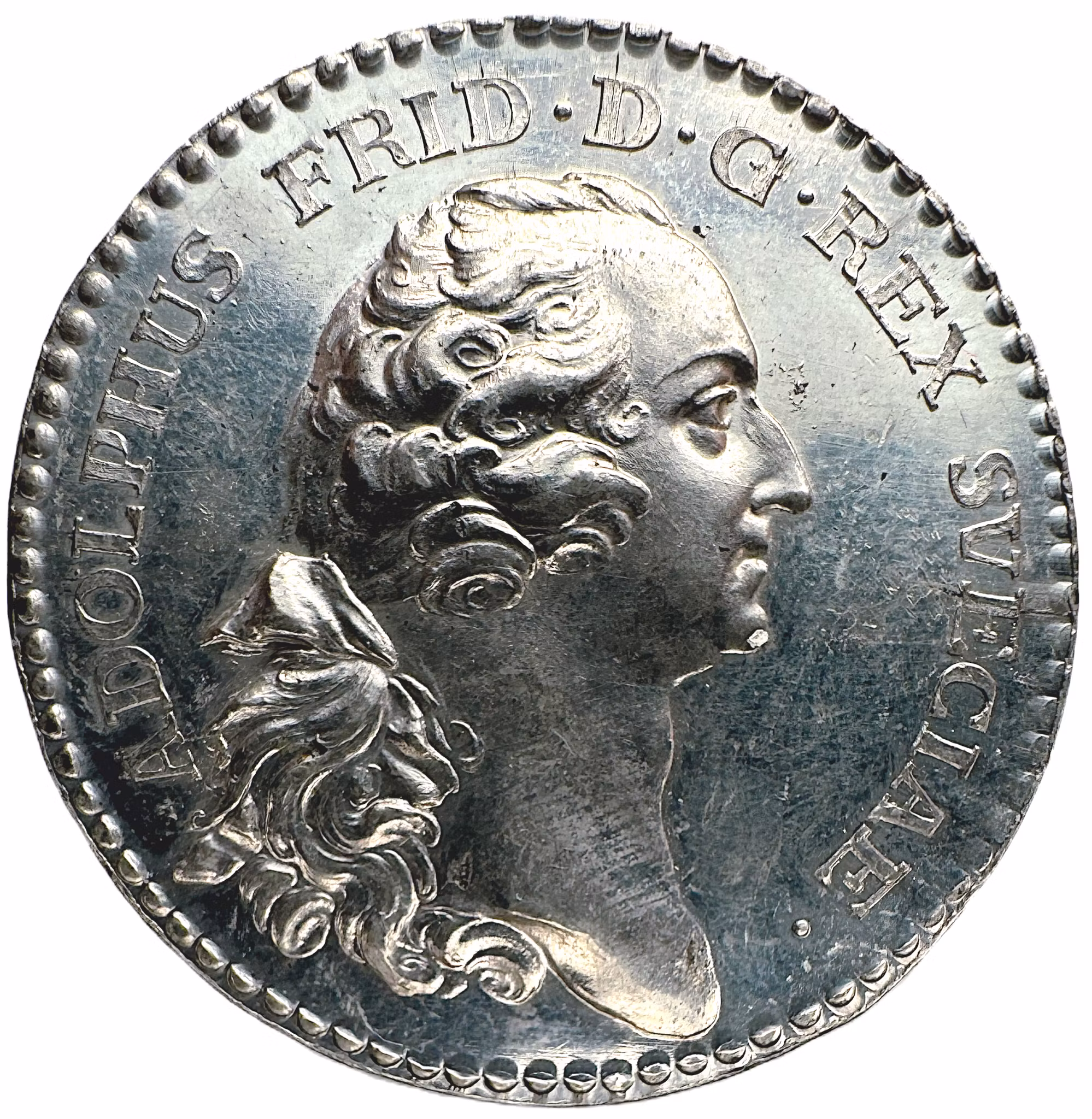 Adolf Fredrik - Kronprins Gustavs (III) giftermål med Sophia Magdalena av Danmark den 4 november 1766 - Extemt sällsynt RRR