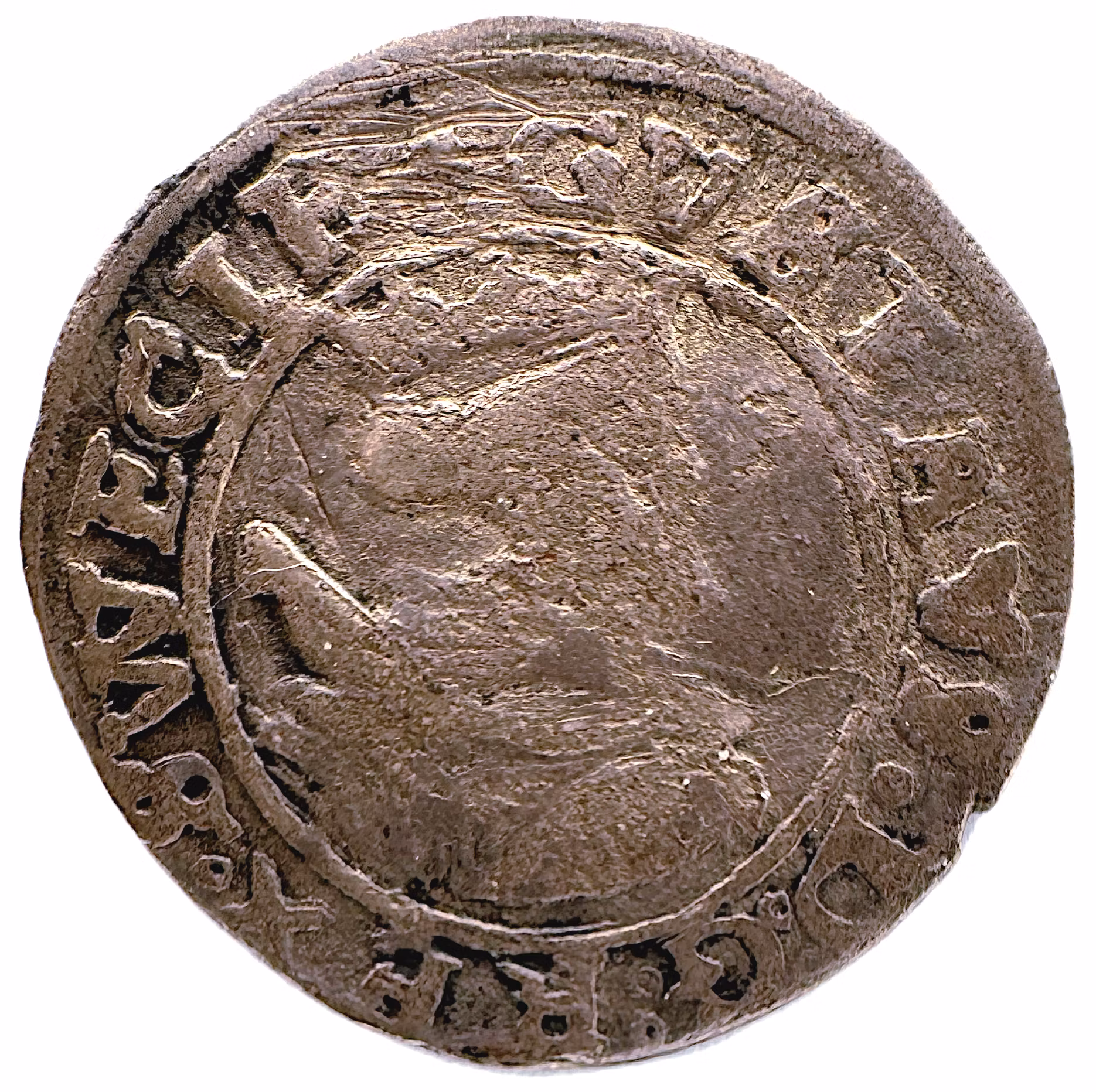 Gustav Vasa - Svartsjö - 2 Öre 1544 med GVSTAVS och rättvänt S - Endast 6 kända exemplar - RR