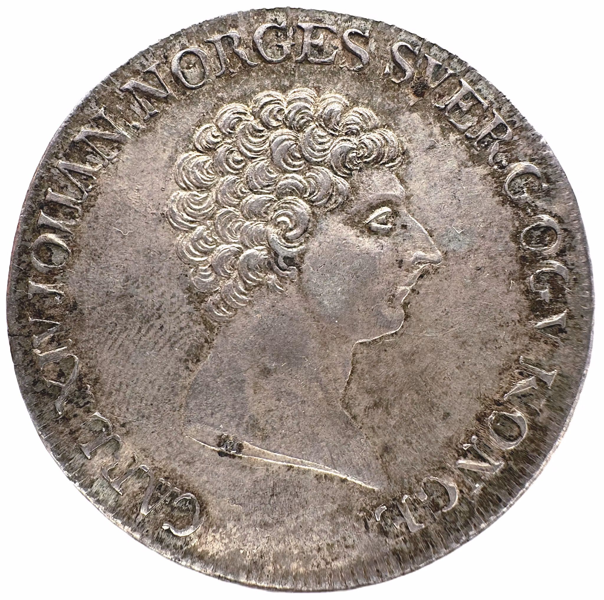 Norge - Karl XIV Johan - Speciedaler 1821 - Mycket vackert exemplar - Sällsynt variant