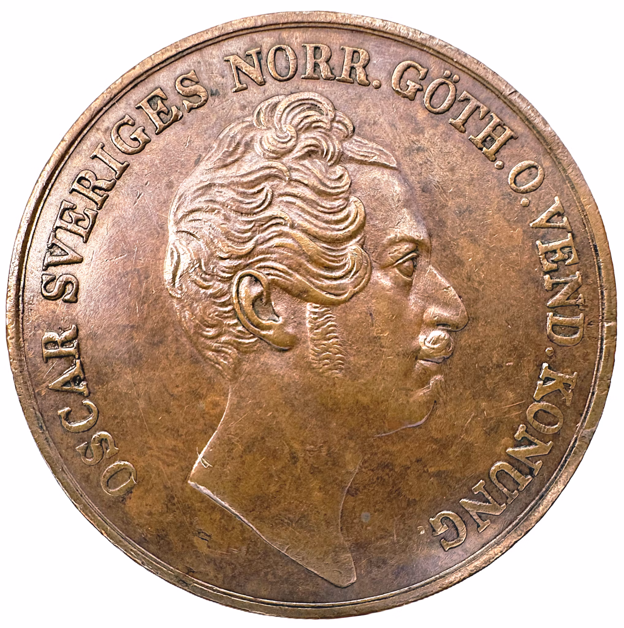 Oskar I - 4 Skilling Banco 1851 - Vackert exemplar - Sällsynt