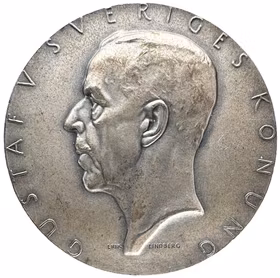 Gustav V - Rikslantbruksmötet i Stockholm 1946 av Erik Lindberg - Vackert exemplar