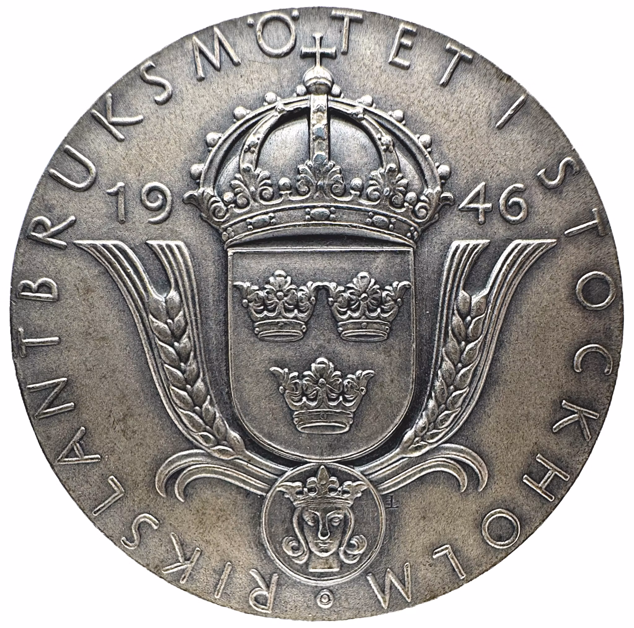 Gustav V - Rikslantbruksmötet i Stockholm 1946 av Erik Lindberg - Vackert exemplar