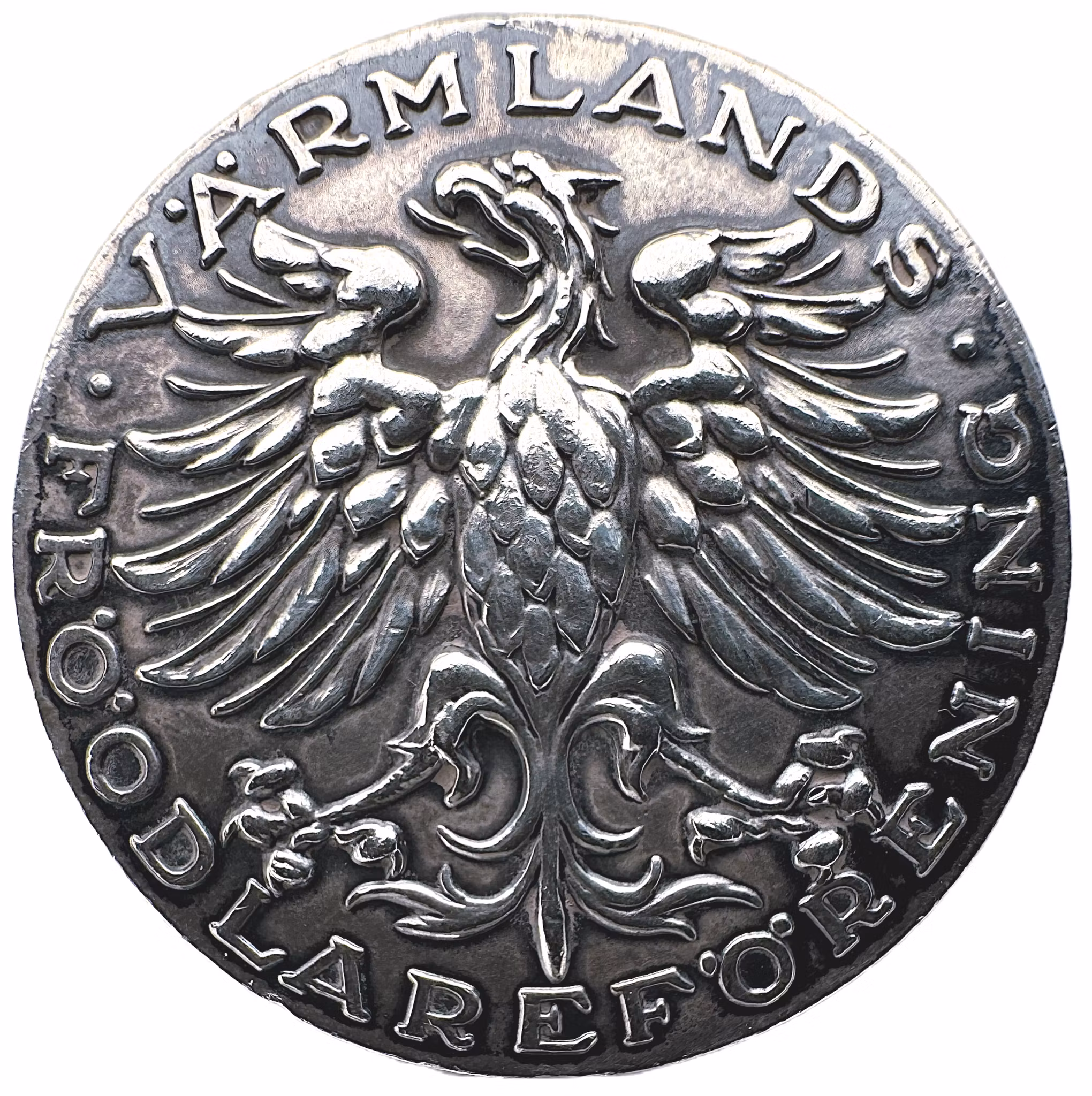 Gustav V - Värmlands Fröodlareförening belöningsmedalj 1931 - Vackert motiv