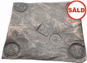 Karl XII, Avesta, Plåtmynt - 2 Daler SM 1717 - motstämplad med Götalands vapen på åtsidan - Vackert exemplar med bra stämplar