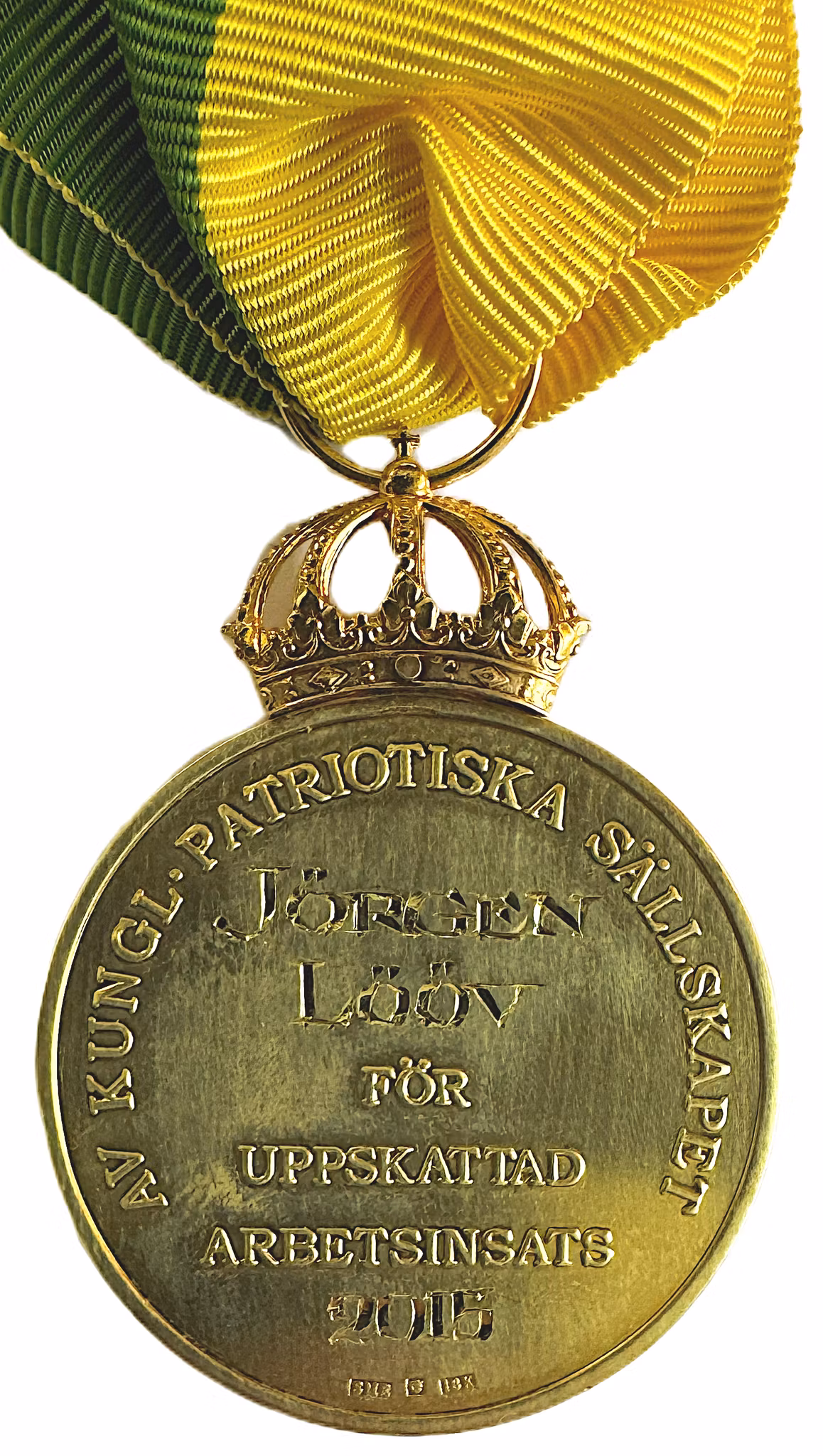 Carl XVI Gustaf - Kungliga Patriotiska Sällskapets belöningsmedalj i guld - Investeringstillfälle för guldköpare - Efter dagens guldnotering!