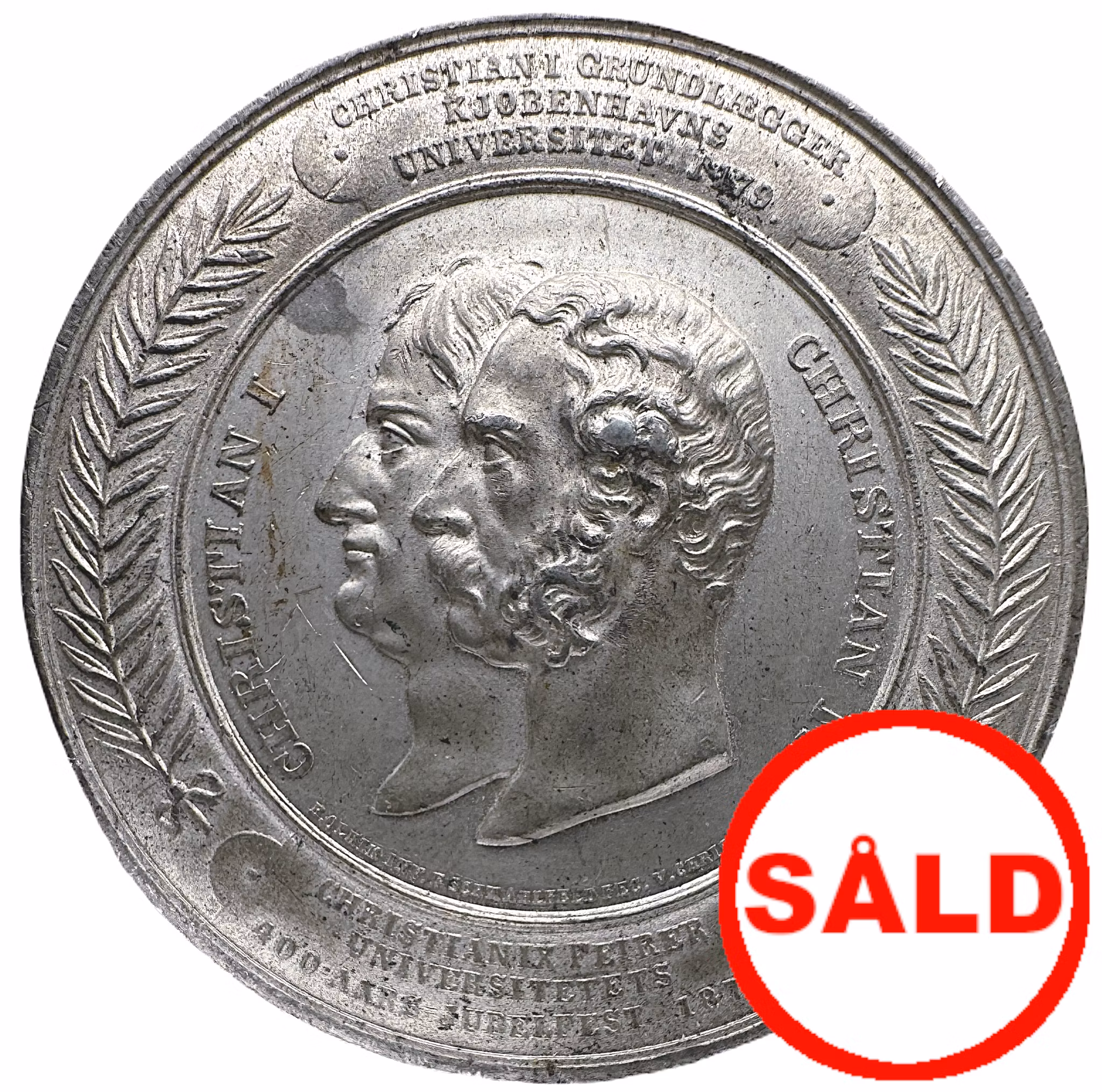 Danmark, Christian IX - Köpenhamns universitets 400 årsjubileum 1879 av Schmahlfeld