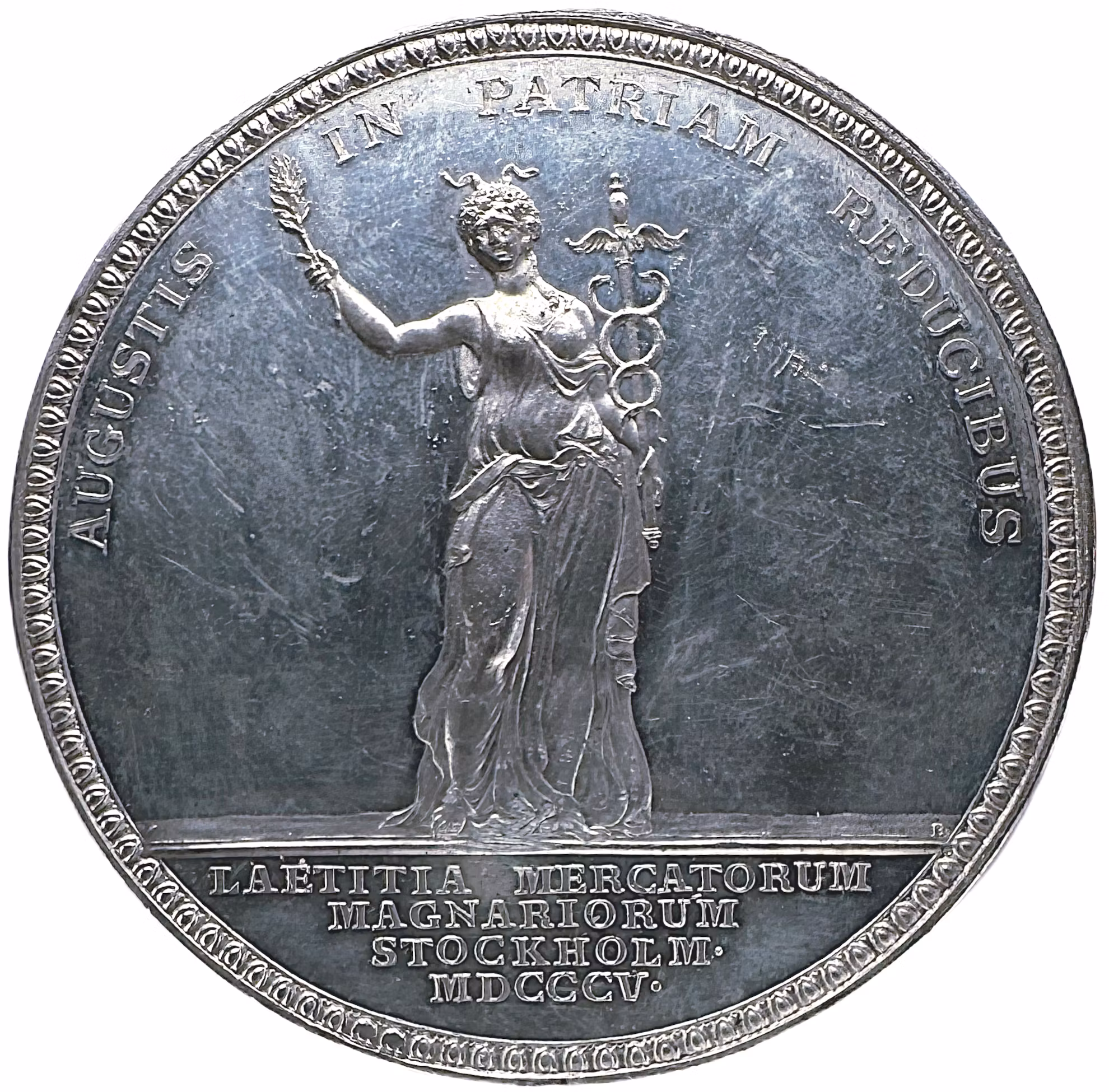 Konungaparets återkomst från Tyskland den 7 februari 1805 av Carl Enhörning - Vackert och mycket sällsynt exemplar - RR