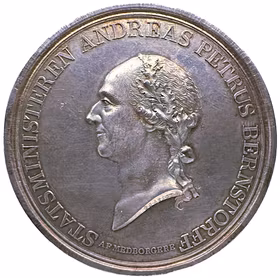 Danmark - Andreas Petrus Bernstorff (1735–1797) - Stats - och utrikesminister av Adzer - Praktfullt exemplar av en historiskt betydelsefull personlighet