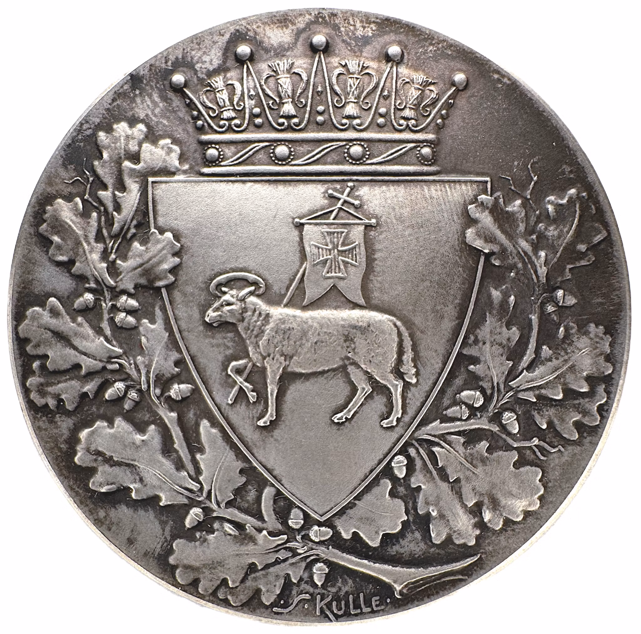 Gustav V - Medalj från Hästutställningen i Visby 1919 – av jugendmästaren Sven Kulle