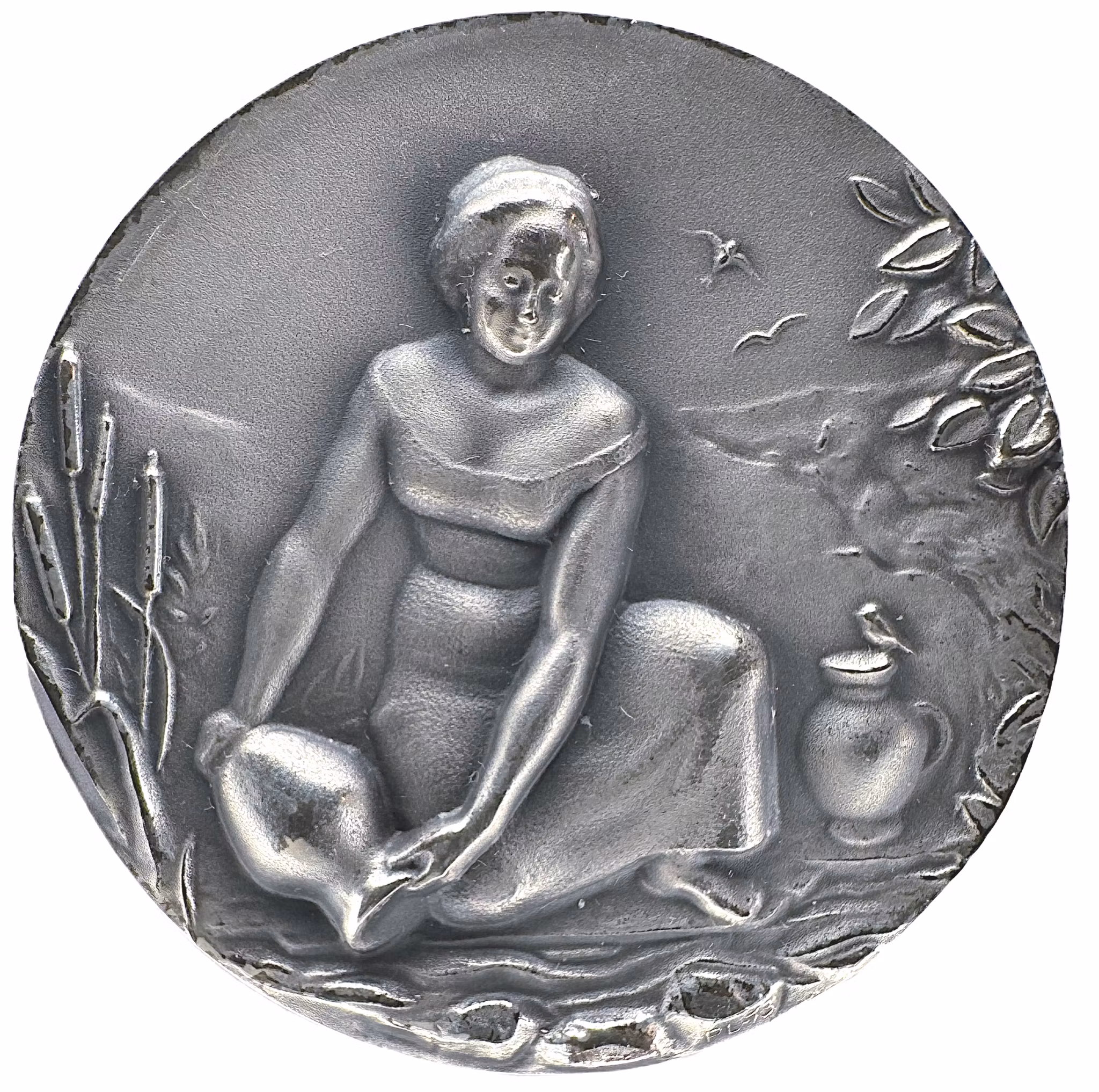 Carl XVI Gustafs tronbestigning den 15 september 1973 av Peter Linde - Tung silvermedalj