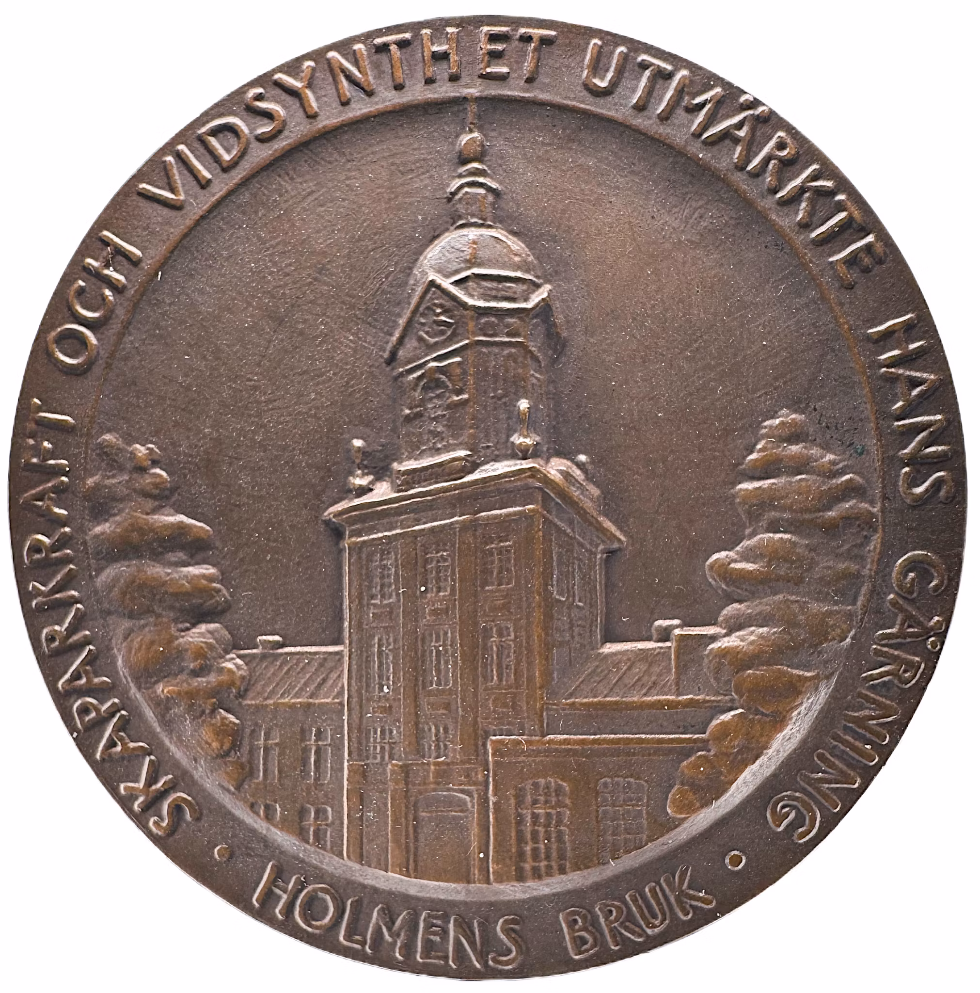 Carl Wahren (1866-1936) - Stor pampig bronsmedalj av Svante Nilsson