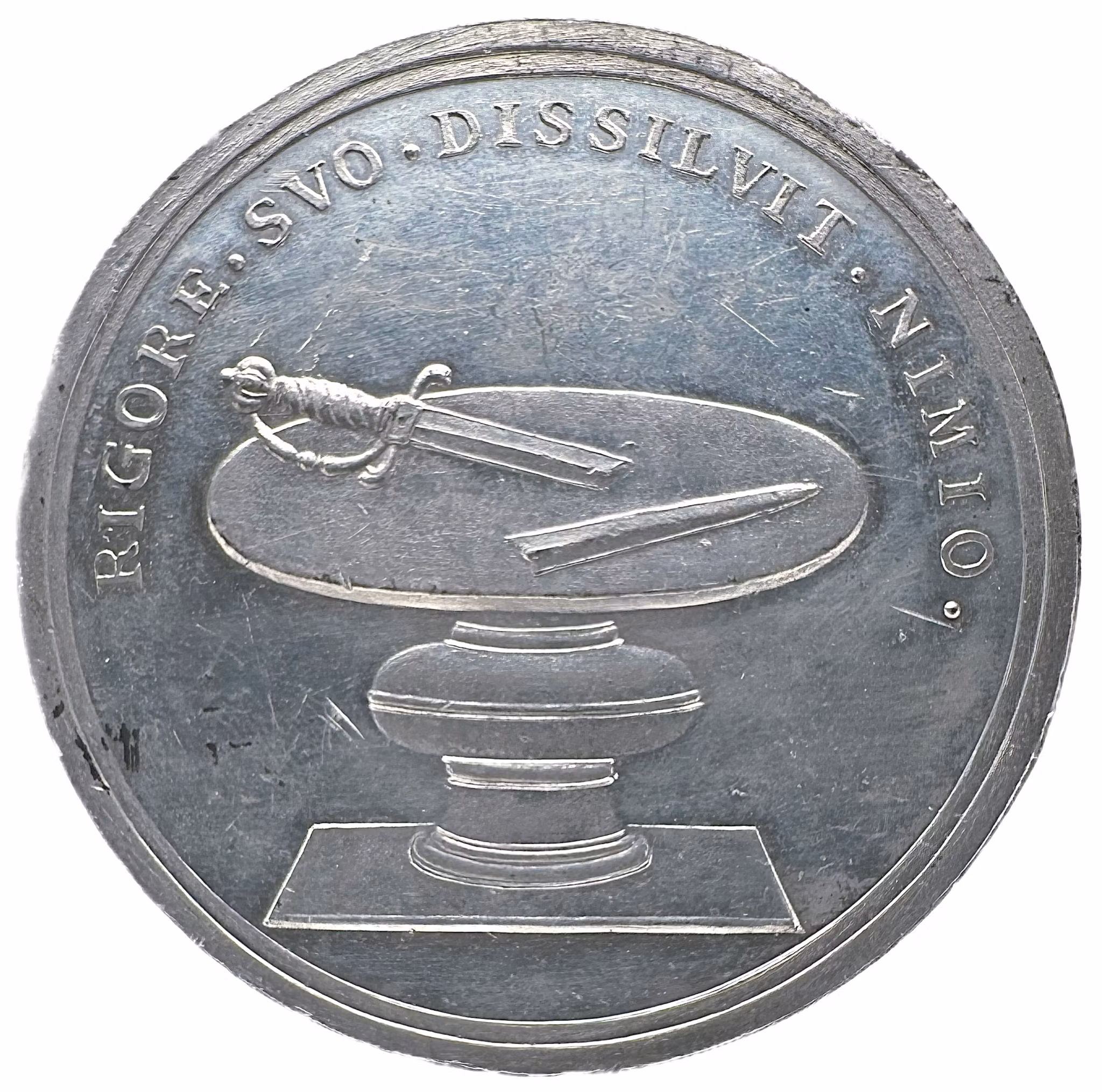 Erik XIV blir avsatt 1568 - graverad av Arvid Karlsteen - Mycket sällsynt i tenn - RR