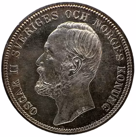 Oskar II - 2 Kronor 1903 - Mycket vackert ocirkulerat exemplar