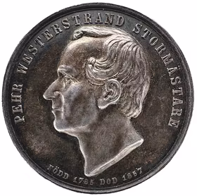 Pehr Westerstrand (1785-1857) av Par Bricole 1858 - graverad av Lea Ahlborn - Presidenten och stormästaren: Pehr Westerstrands dubbla liv