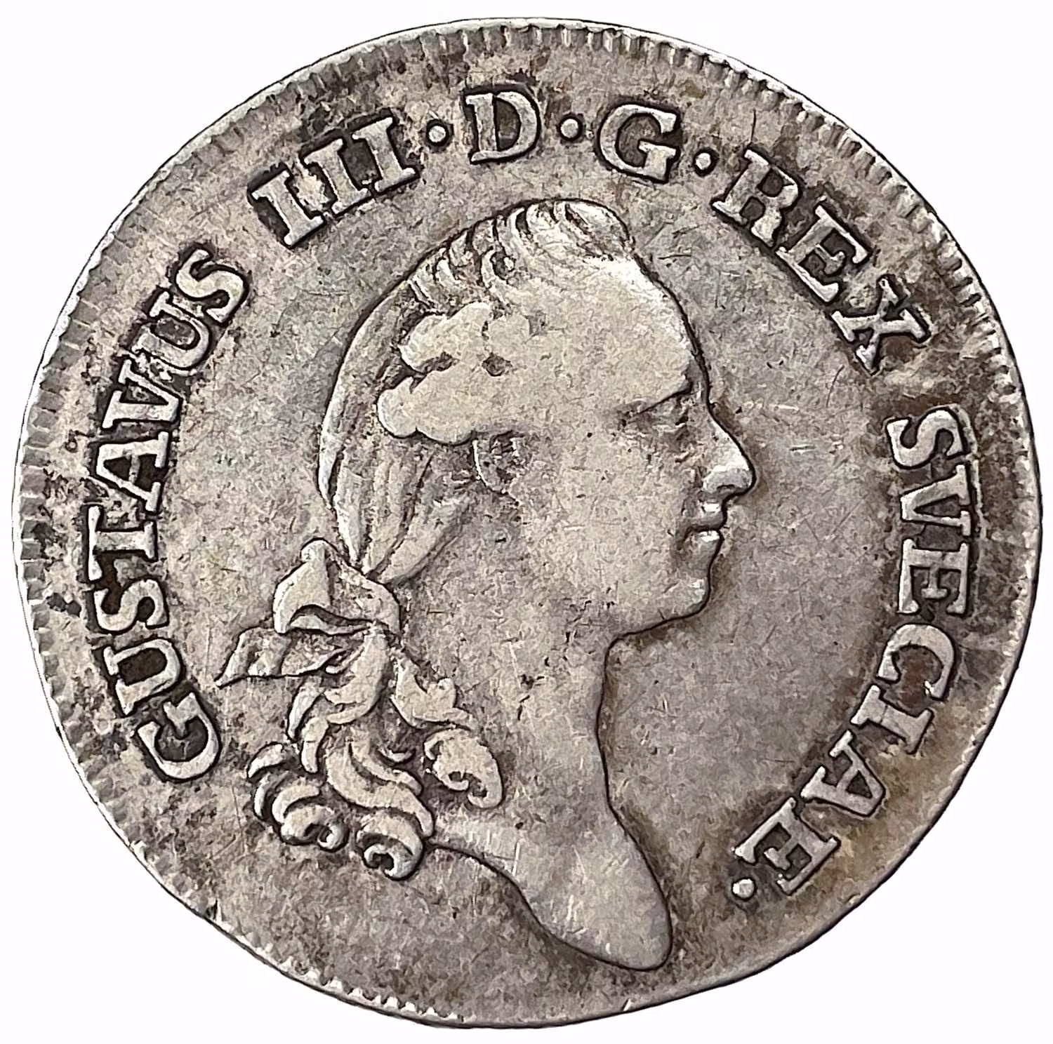 Gustav III, 1/3 Riksdaler 1783