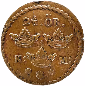 Ett exceptionellt 2 ½ öre 1661 – det bästa kända exemplaret - En åtråvärd ettårstyp