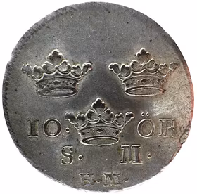 Fredrik I - 10 Öre 1740 - Härligt exemplar