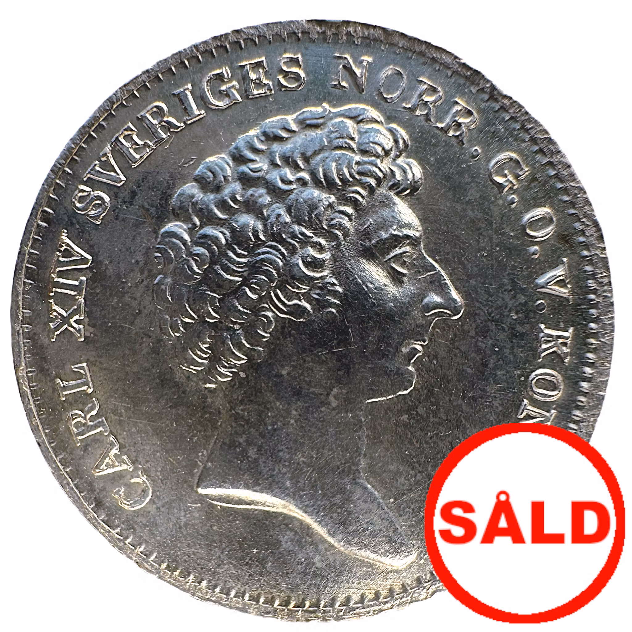 Karl XIV Johan, 1/12 Riksdaler Specie 1831 med ompunsat E i FOLKETS