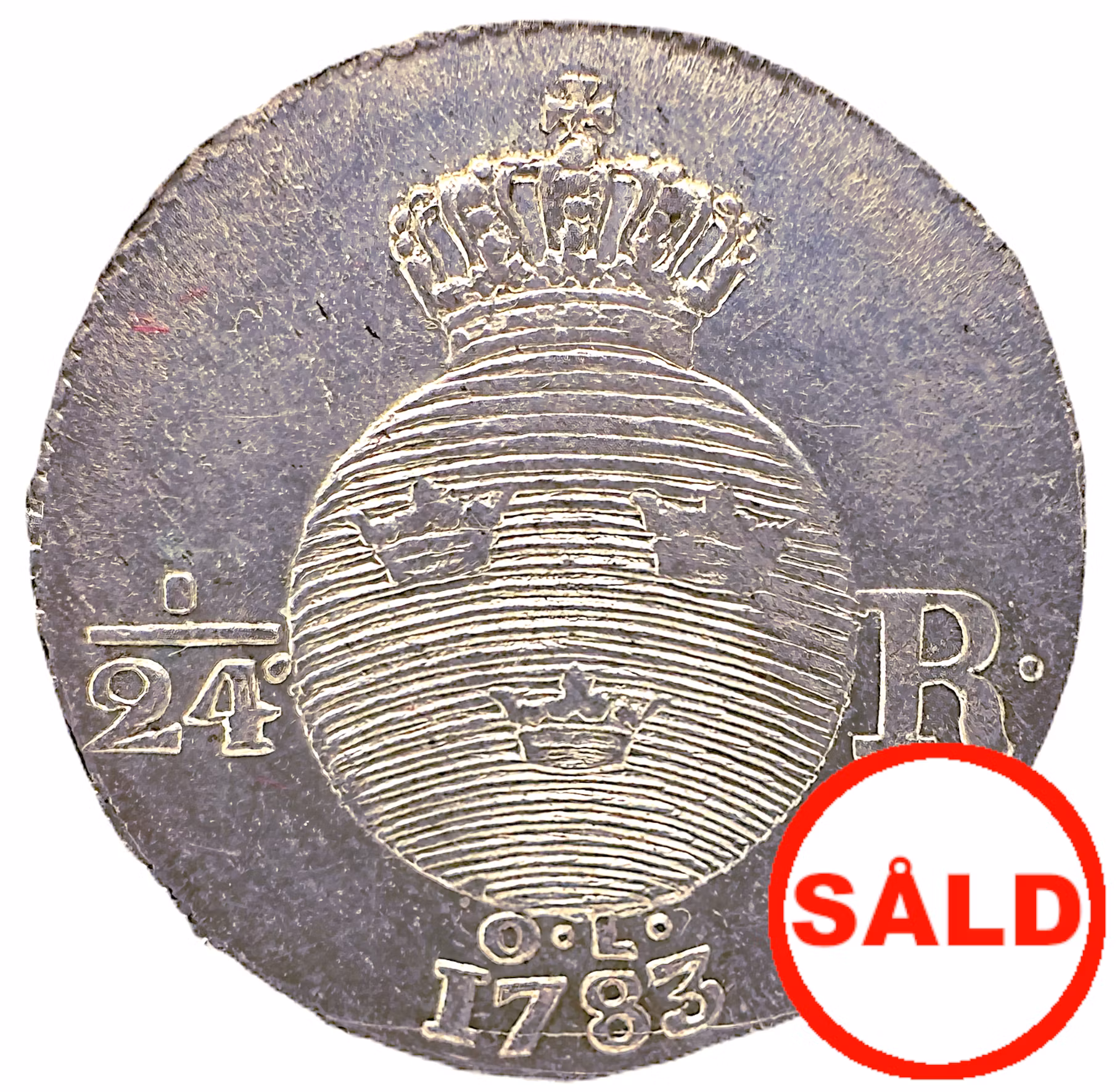 Gustav III - 1/24 Riksdaler 1783 - Vackert exemplar