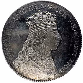 Gustav IV Adolfs kröning - Kastmynt 1/3 Riksdaler 1800 - Ett underbart skarpt exemplar med och frostaktig relief