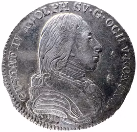 Gustav IV Adolf 1/6 Riksdaler 1806 - Ett vackert småmynt