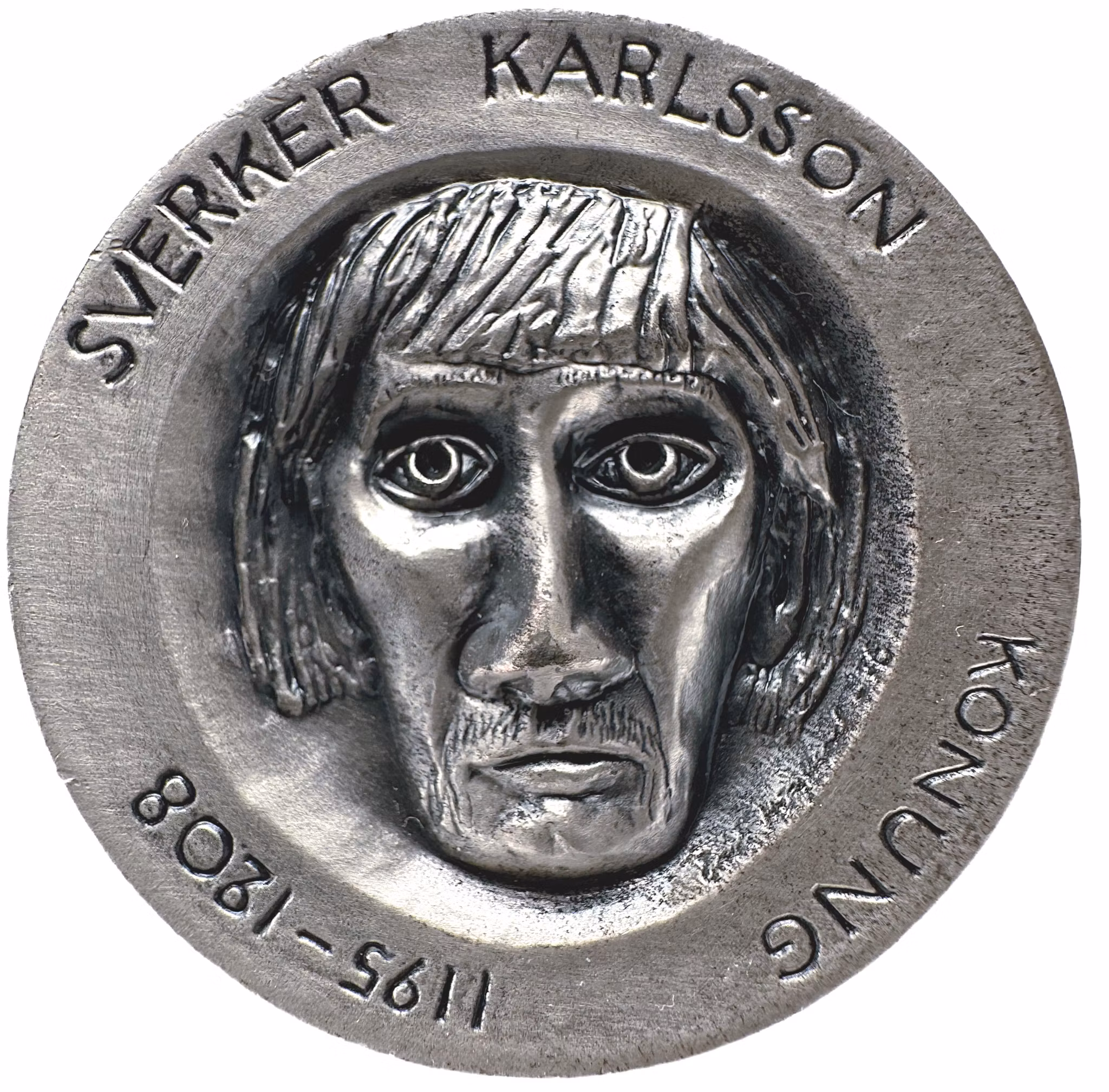 Sverker Karlsson 1195/96-1208 av Erik Höglund 1976 - Historiskt intressant silvermedalj