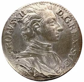 Karl XII - 2 Mark 1714 - Ett härligt tilltalande porträtt