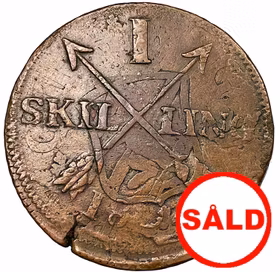 Gustav IV Adolf, Stockholm, 1 Skilling 1805 överpräglad på 2 Öre SM 1777