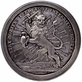 Karl XII:s död under belägringen av Fredriksstens fästning vid Fredrikshall i Norge den 30 november 1718 och begravning i Riddarholmskyrkan i Stockholm den 26 februari 1719 av Christian Wermuth