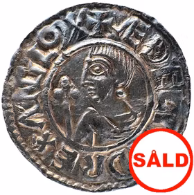 Vikingatida mynt - Aethelred II (978-1016) - CRVX typ präglad i Lincoln (cirka 991-997) under myntmästare Gife