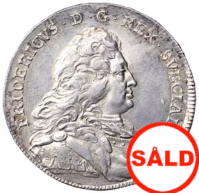Fredrik I - Riksdaler 1743 - Vackert exemplar med fin lyster